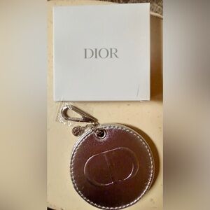 Dior Silver ‘CD’  Sliding Pleather Double Mirror NEW/SEALED  in Couture Box